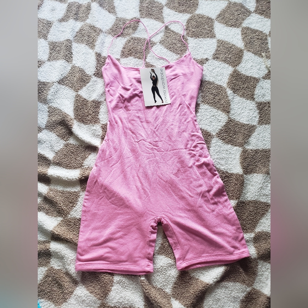 Naked Wardrobe Pink Jumpsuit